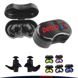 Logo Branded Swimming Silicone Earplugs