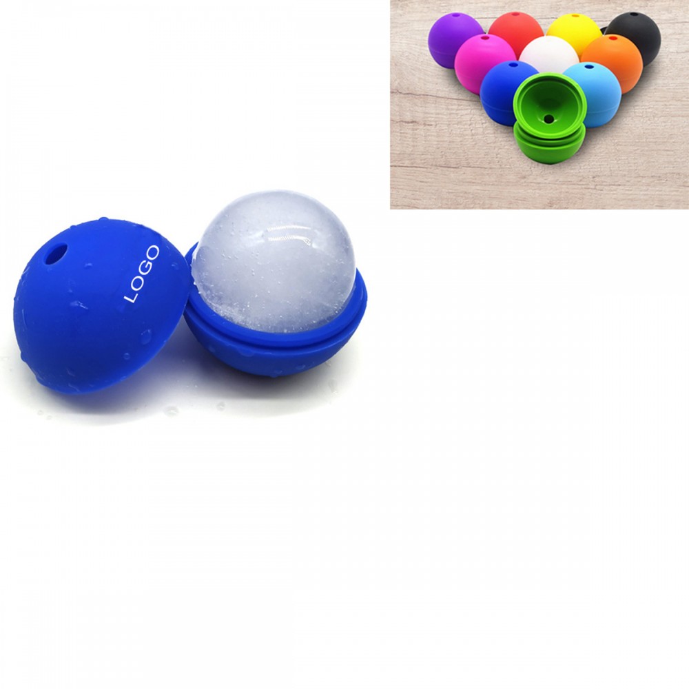 Pure Silicone Sphere Ice Cube Maker with Logo