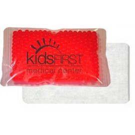 Cloth-Backed, Gel Beads Cold/Hot Therapy Pack (4.5"x6") with Logo