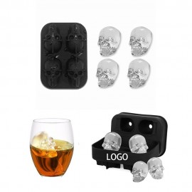 Skull Ice Cube Mold Tray with Logo