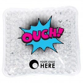 Customized Ouch! Square Aqua Pearls Hot/Cold Pack