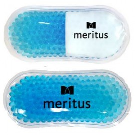 Customized Light Blue Pill Capsule Hot/Cold Pack w/Gel Beads