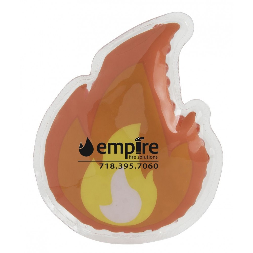 Hot/Cold Gel Bead Packs - Flame with Logo Hot/Cold Gel Bead Packs - Flame with Logo