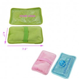 Plush Rectangular Hot and Cold Pack with Logo