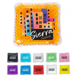 Promotional Full-Color Square Aqua Pearls Hot/Cold Pack