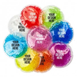 Round Reusable PVC Hot and Cold Gel Pack with Logo