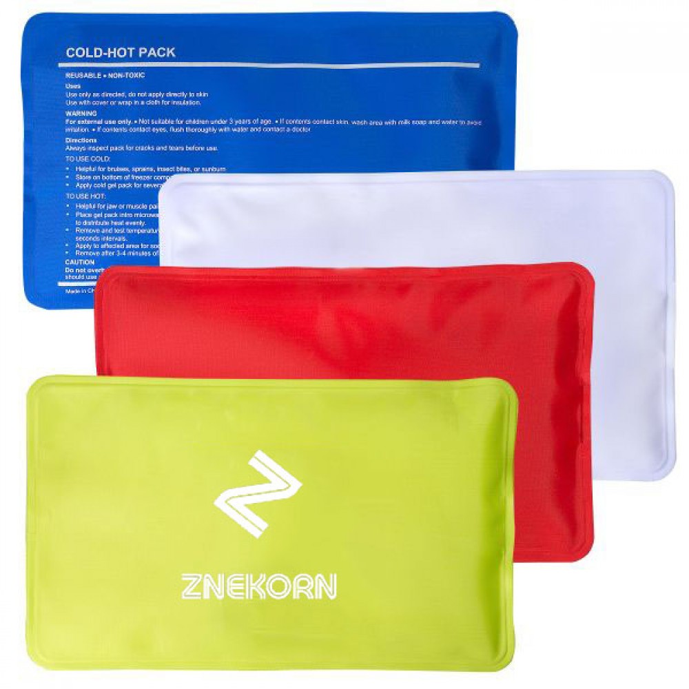 Logo Branded Nylon Covered Gel Hot/Cold Pack Logo Branded Nylon Covered Gel Hot/Cold Pack