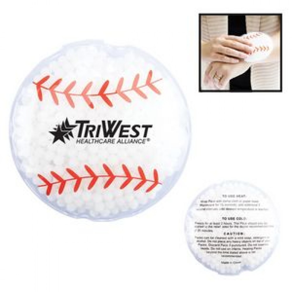 Custom Printed Baseball Hot/Cold Gel Pack