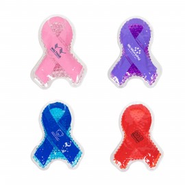 Ribbon Shaped Gel Beads Hot/Cold Pack (direct import) with Logo