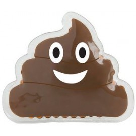 Poo Emoji Gel Beads Hot/Cold Pack with Logo  Poo Emoji Gel Beads Hot/Cold Pack with Logo