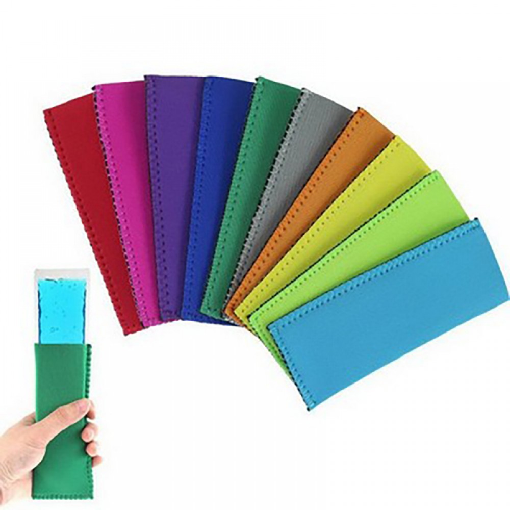 Logo Branded Neoprene Popsicle Sleeves Logo Branded Neoprene Popsicle Sleeves