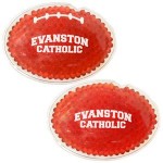 Red Football Hot/Cold Pack w/Gel Beads with Logo