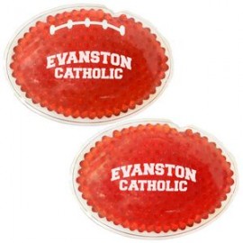 Promotional Red Football Hot/Cold Pack w/Gel Beads