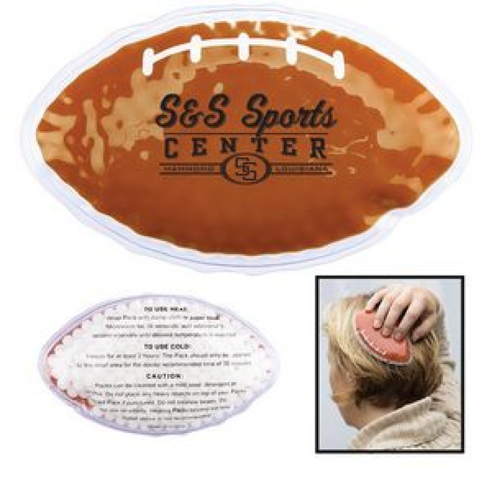 Custom Printed Football Hot/Cold Gel Pack