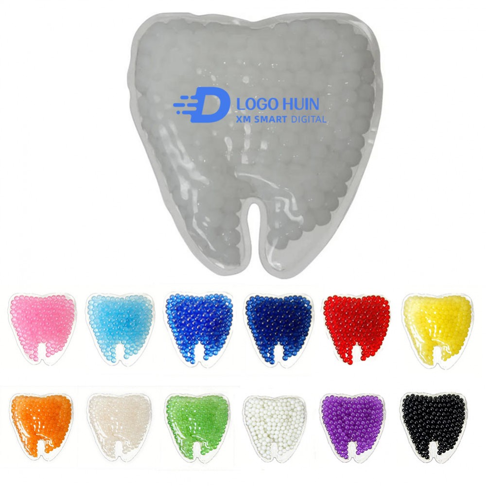 Promotional Tooth Shape Gel Bead Cold / Hot Ice Packs