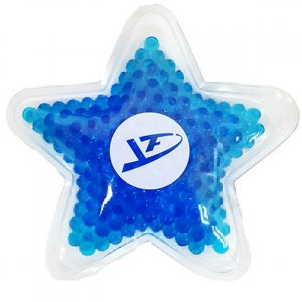 Blue Star Hot/ Cold Pack with Gel Beads with Logo