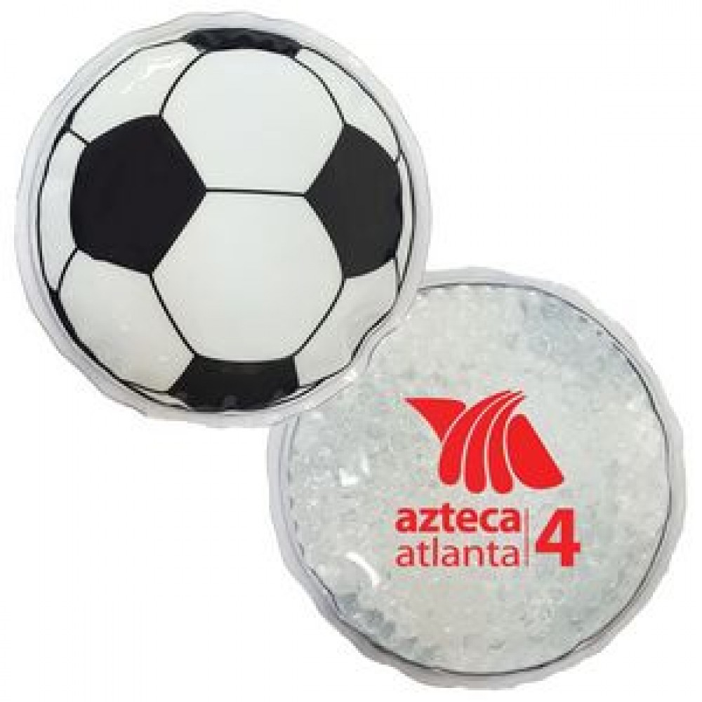 Customized Soccer Ball Hot/ Cold Pack with Gel Beads