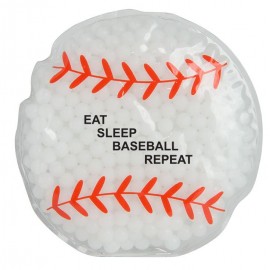 Hot/Cold Gel Bead Packs - Baseball with Logo