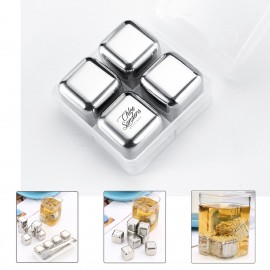 Reusable Stainless Steel Ice Cubes with Logo  Reusable Stainless Steel Ice Cubes with Logo