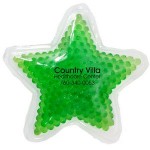 Green Star Hot/ Cold Pack with Gel Beads with Logo