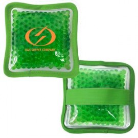 Personalized Square Green Hot/Cold Gel Pack w/Handle