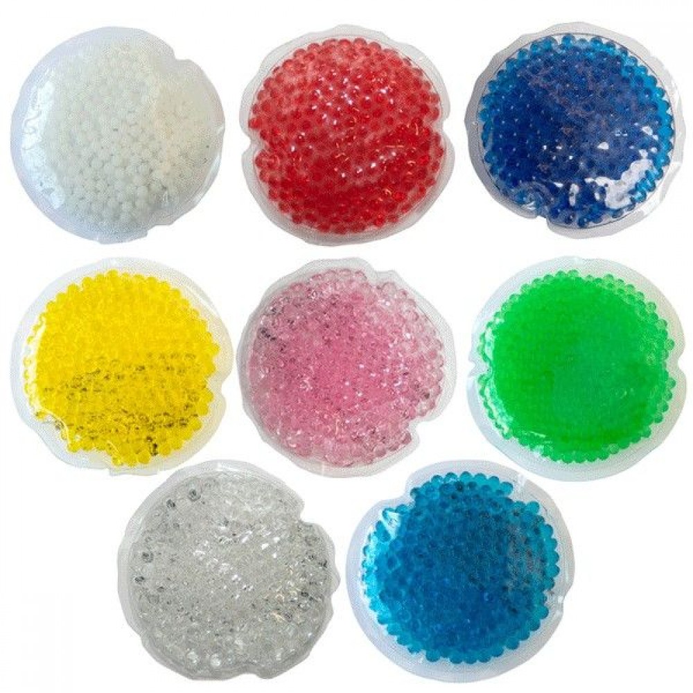 Customized Hot/Cold Gel Bead Packs - Round