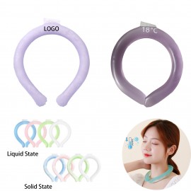 Summer Cooling Ring Hanging Neck Ice Pack with Logo
