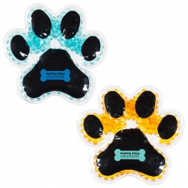 Customized Puppy Paw Aqua Pearls Hot/Cold Pack