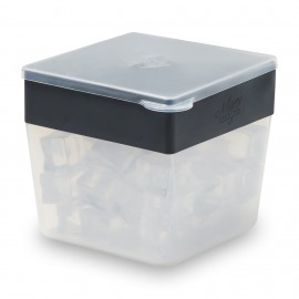 W&P Mini Ice Cube Box - Charcoal with Logo