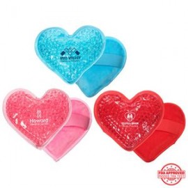 Plush Heart Hot/Cold Pack with Logo