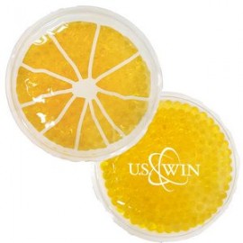 Customized Orange Slice Hot/Cold Pack w/Gel Beads