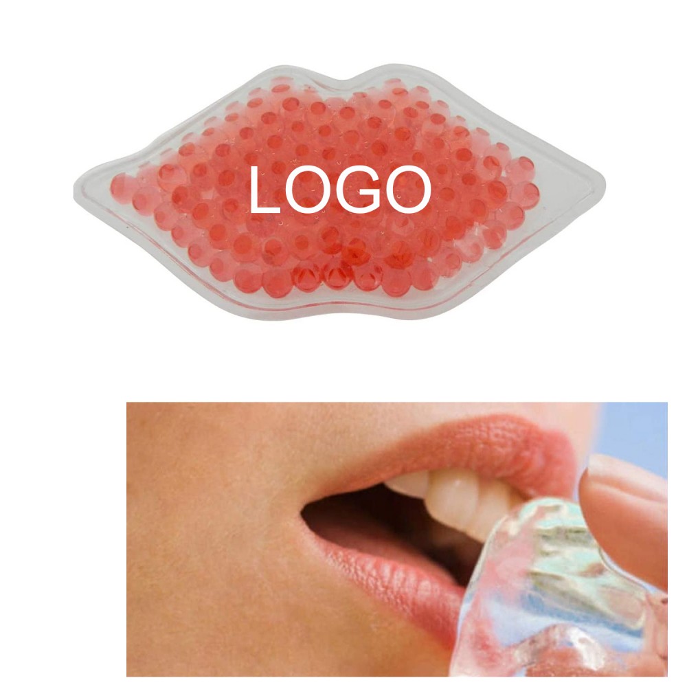 Logo Branded Lip Hot Cold Pack