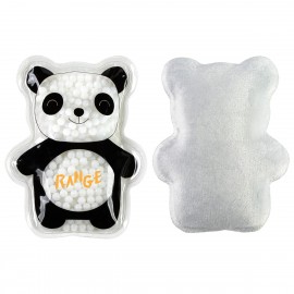 Logo Branded Plush Panda Aqua Pearls Hot/Cold Pack  Logo Branded Plush Panda Aqua Pearls Hot/Cold Pack