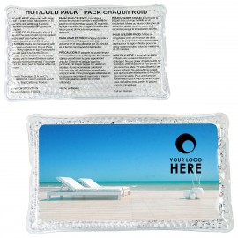 Customized Laid Back Large Rectangle Aqua Pearls Hot/Cold Pack