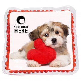 Puppy Love Square Aqua Pearls Hot/Cold Pack with Logo
