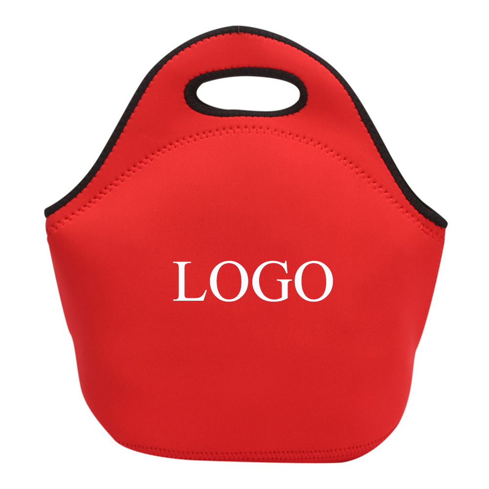 Custom Imprinted Zippered Neoprene Lunch Bag Custom Imprinted Zippered Neoprene Lunch Bag