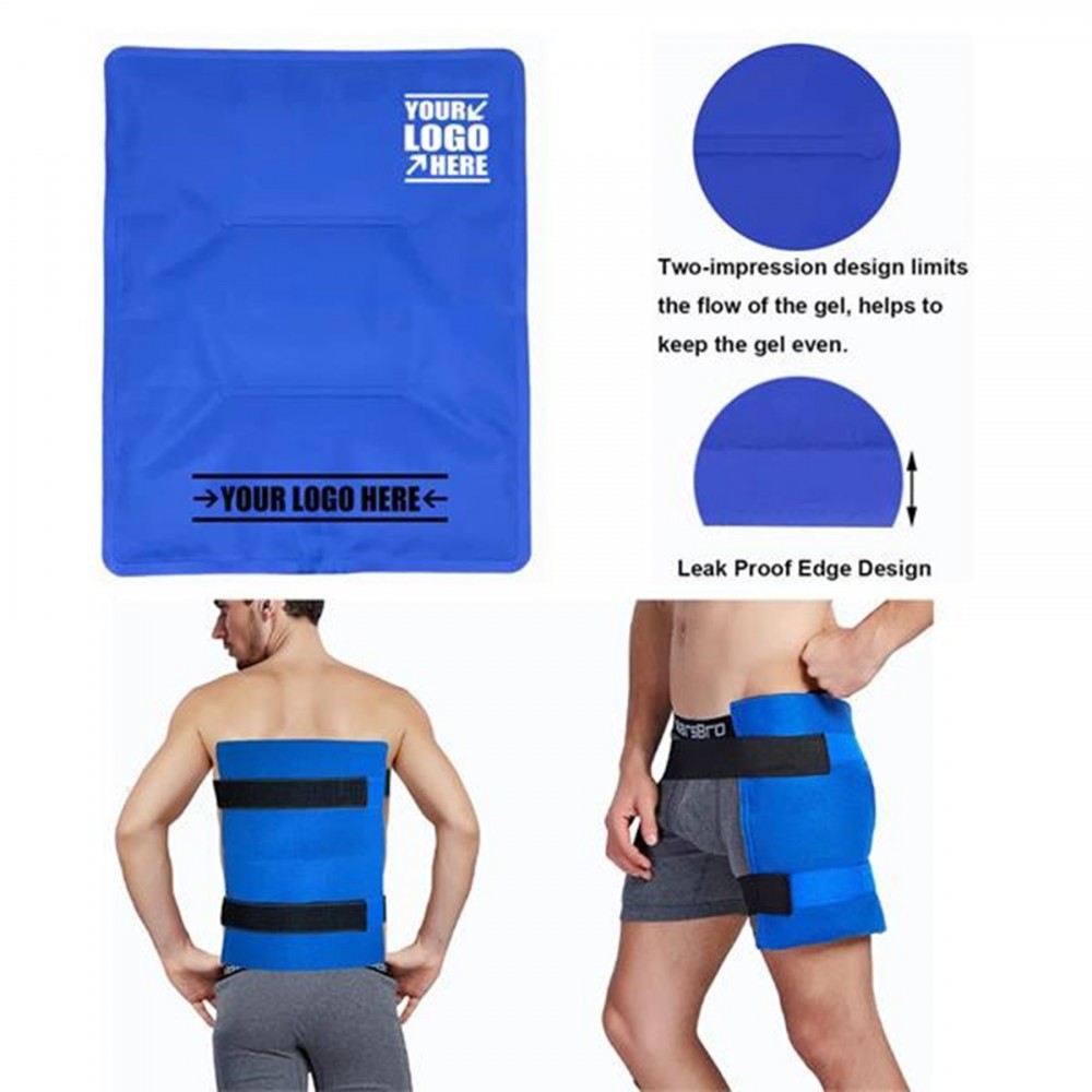 Logo Branded Ice Pack for Injuries Reusable