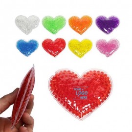 Custom Heart Shaped Beaded Gel Pack Hot and Cold Pack  Custom Heart Shaped Beaded Gel Pack Hot and Cold Pack