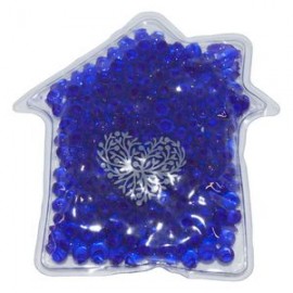 Logo Branded Gel Tekbeads Hot/Cold Pack (House Shape)