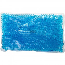 Rectangle Aqua Pearls Hot/Cold Pack with Logo