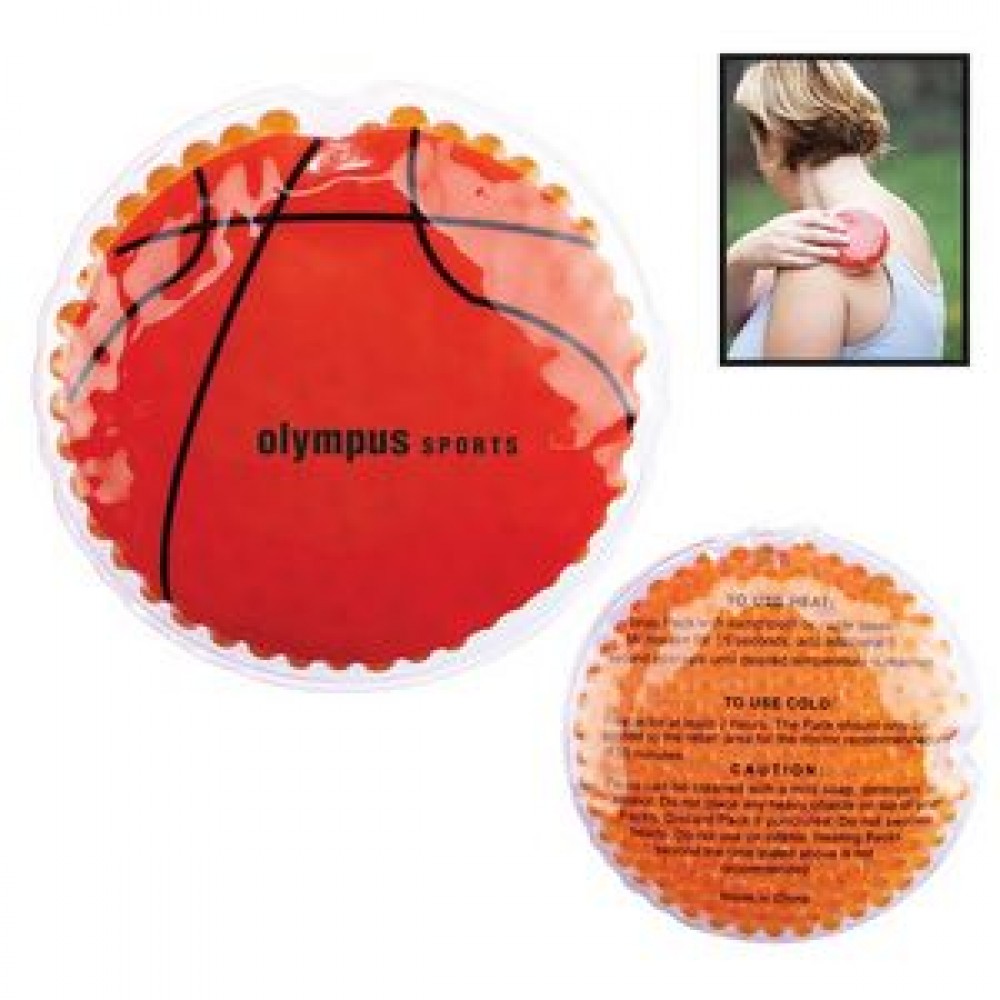 Logo Branded Basketball Hot/Cold Gel Pack Logo Branded Basketball Hot/Cold Gel Pack