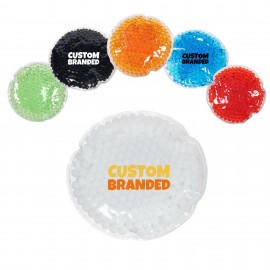 Custom Round Gel Beads Hot/ Cold Packs with Logo