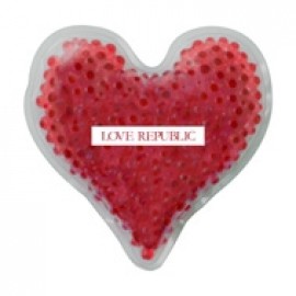 Gel Tekbeads Hot/Cold Pack (Heart Shape) with Logo
