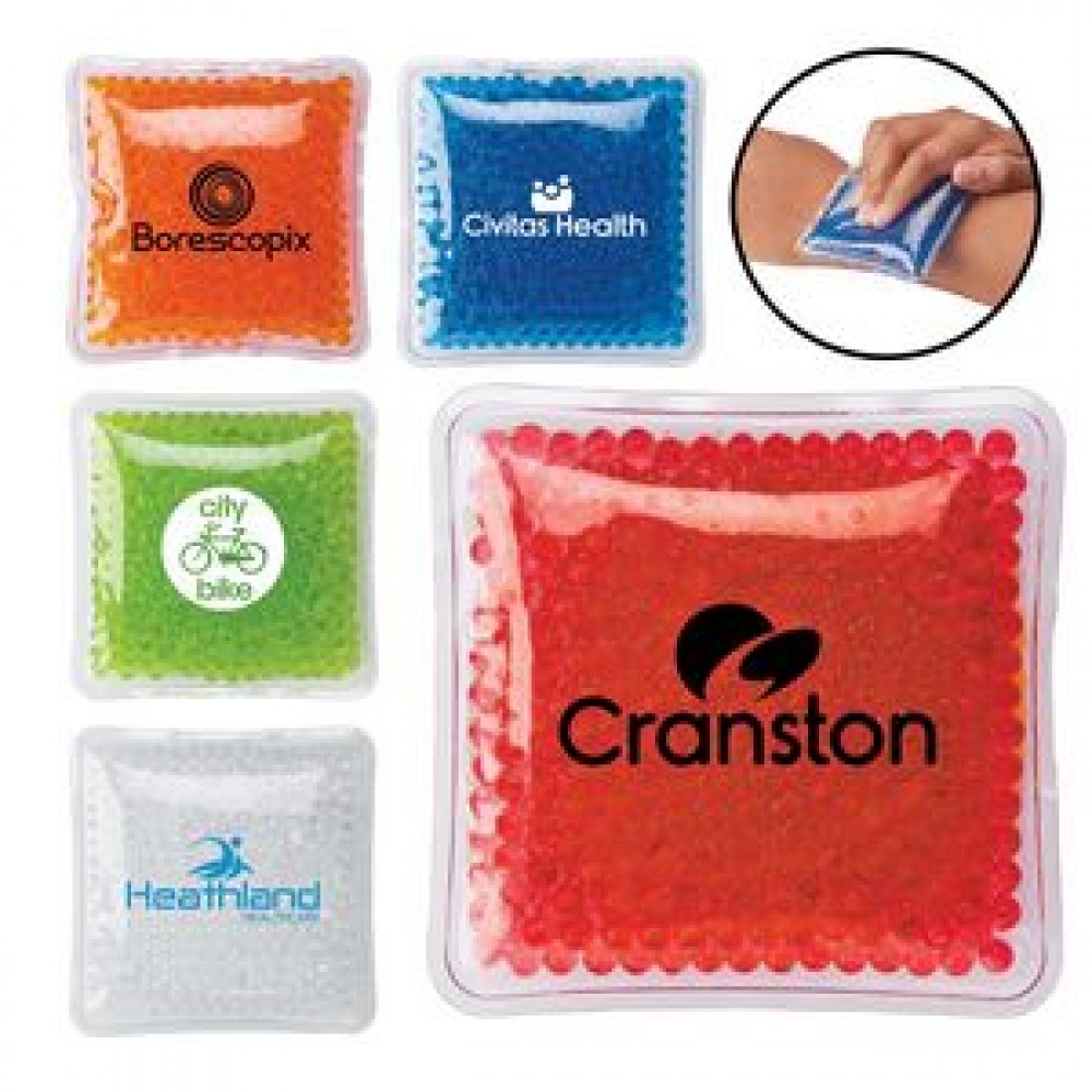 Custom Printed Beverly Square Gel Bead Hot / Cold Pack Custom Printed Beverly Square Gel Bead Hot / Cold Pack