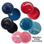 Hot/Cold Plush Gel Bead Packs - Round with Logo