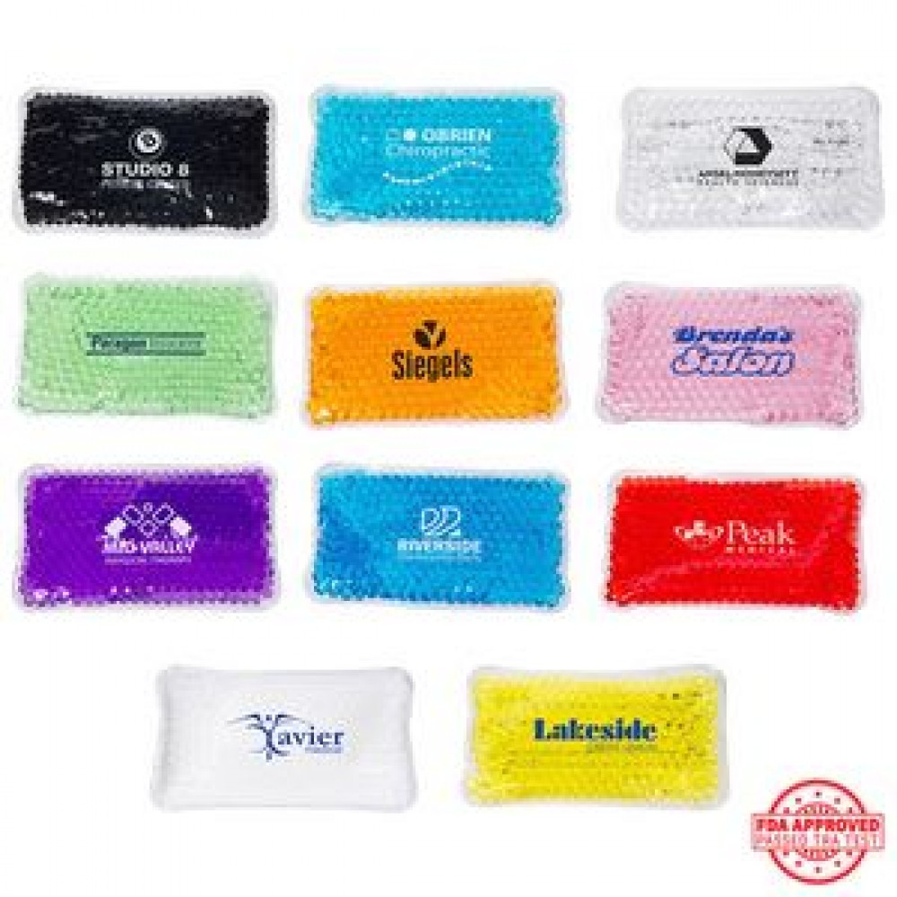 Mini Aqua Pearls Hot/Cold Pack with Logo Mini Aqua Pearls Hot/Cold Pack with Logo