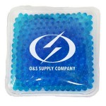 Logo Branded Square Blue Hot/ Cold Pack with Gel Beads