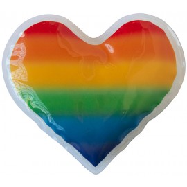Promotional Rainbow Heart Gel Beads Hot/Cold Pack