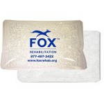 Clear Cloth-Backed, Gel Beads Cold/Hot Therapy Pack (6"x8") Logo Branded
