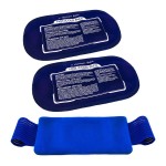 Blue Medical-grade Ice Pack With Adjustable Elastic Band with Logo